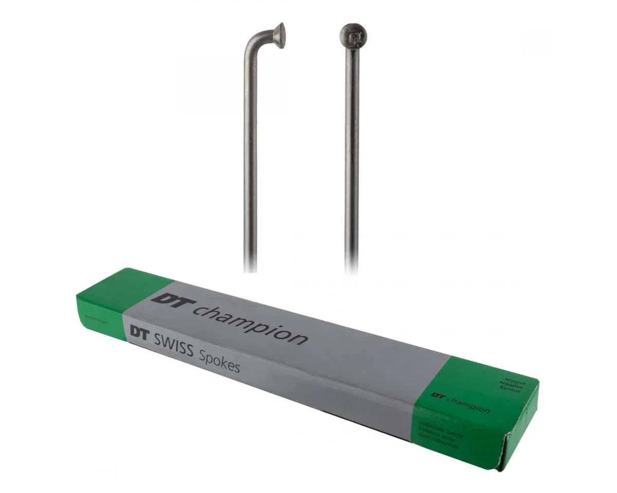 DT Swiss Champion Spokes (Silver) (2.34mm) (J-Bend) (Box of 100) (262mm)